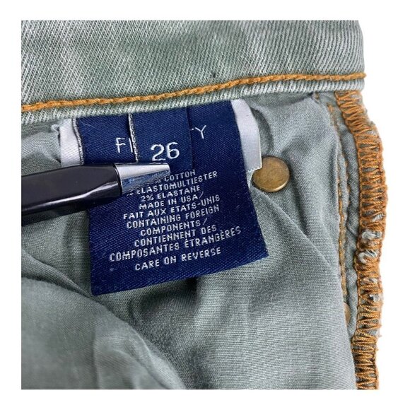 FIDELITY Women's Sage Green Oh boy High Rise Boyfriend Denim Jeans US 26 - Picture 16 of 16